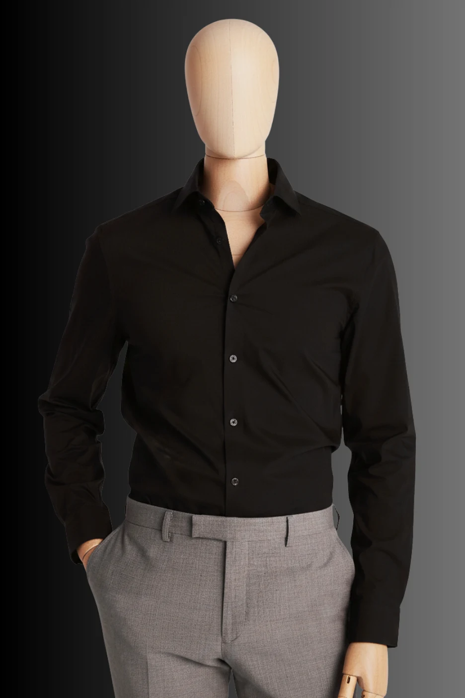 Cotton Black Shirt For Men Cotton Black Shirt For Men
