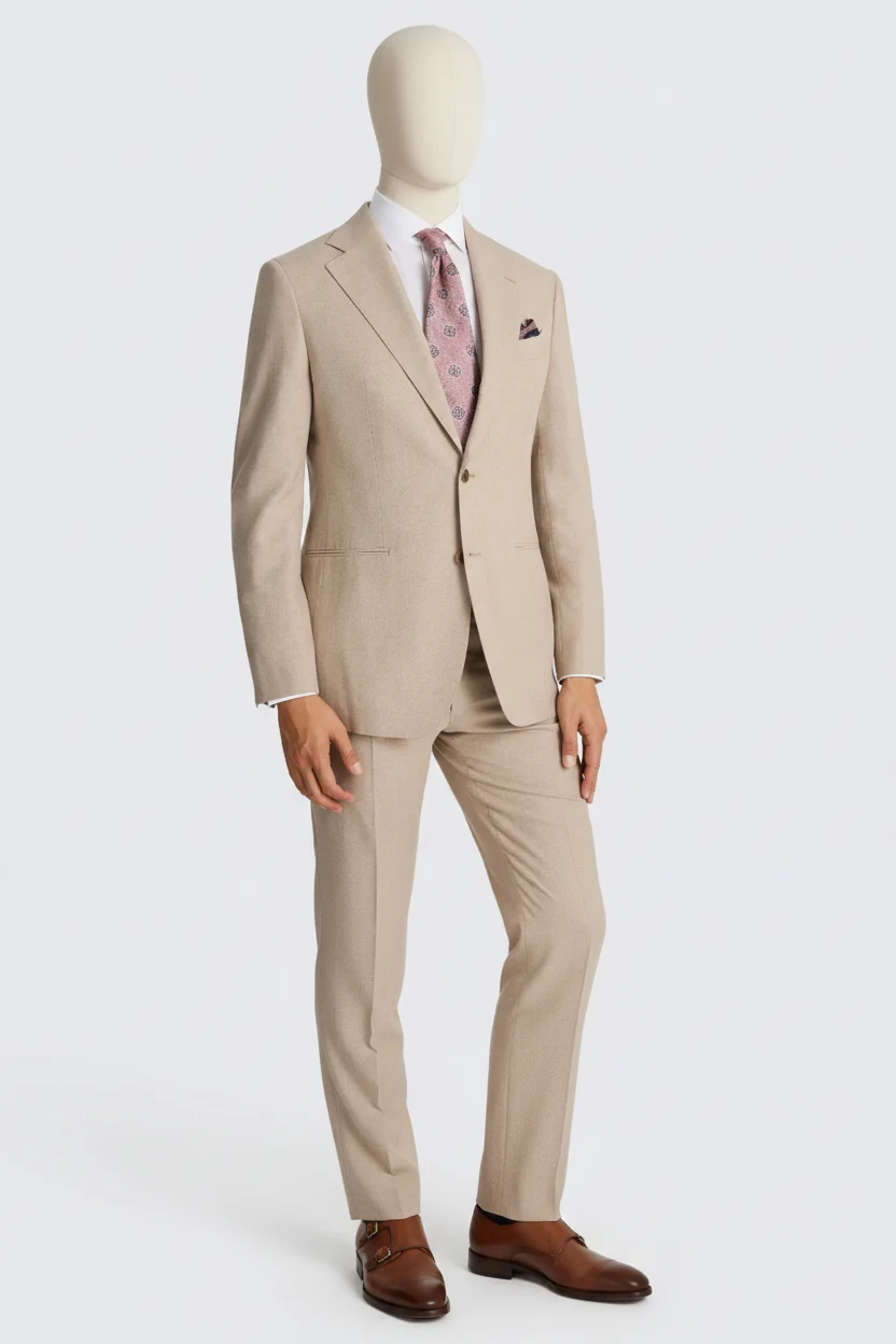 2-Piece Beige Suit