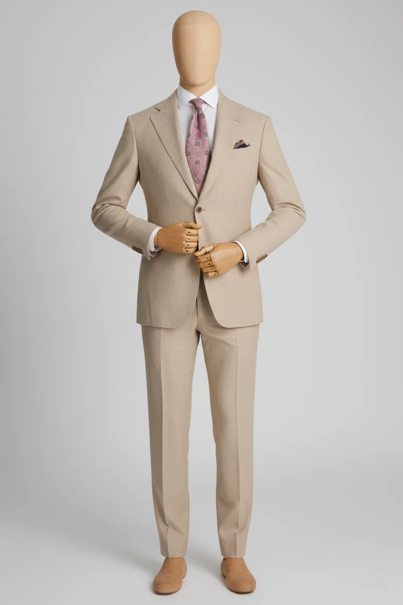 Beige Men's Suit Beige Men's Suit